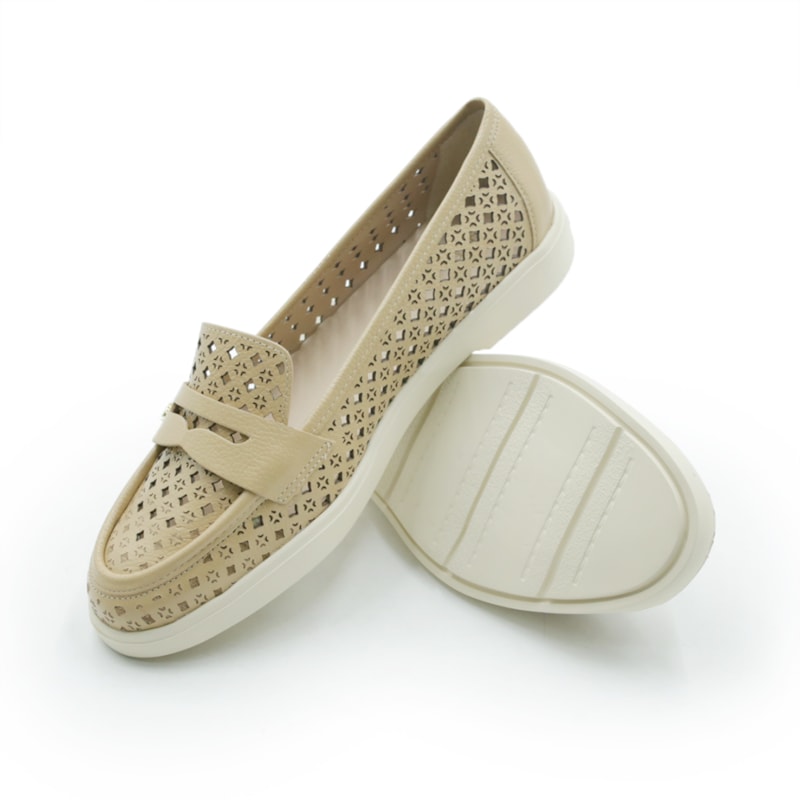 FEMININO MOCASSIM MOCASSIM LUZ DA LUA  80920002 NEW RIDGE BUTTER