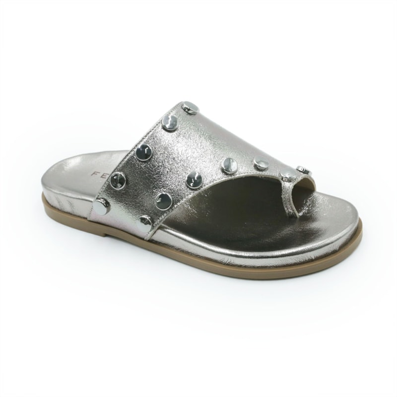 FEMININO RASTEIRA BIRKEN FERRETTI 100041431 METALIZADO INOX