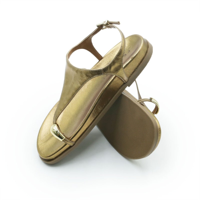 FEMININO RASTEIRA BIRKEN FERRETTI 100041775 METALIZADO BRONZE