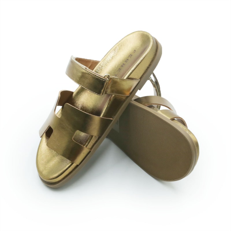 FEMININO RASTEIRA BIRKEN FERRETTI 1004109 METALIZADO BRONZE