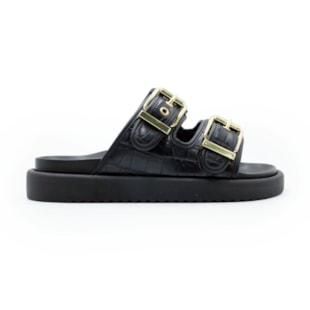 FEMININO RASTEIRA BIRKEN FERRETTI  Z615628877 CROCO PRETO SKIN PRETO