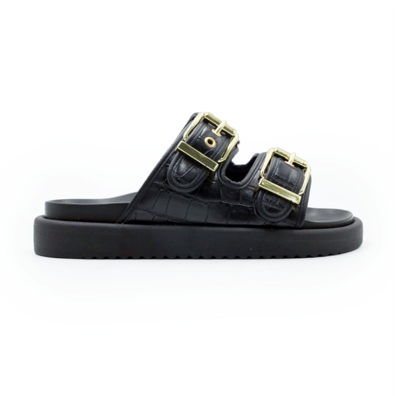FEMININO RASTEIRA BIRKEN FERRETTI  Z615628877 CROCO PRETO SKIN PRETO