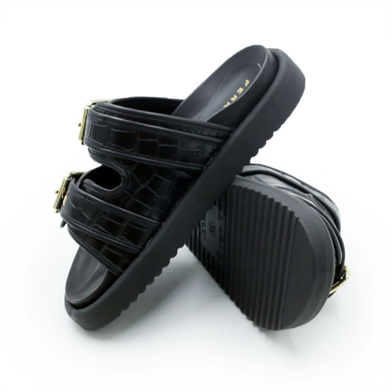 FEMININO RASTEIRA BIRKEN FERRETTI  Z615628877 CROCO PRETO SKIN PRETO