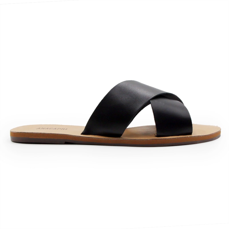 FEMININO RASTEIRA CHINELO ANA CAPRI  C300140004 PRETO.