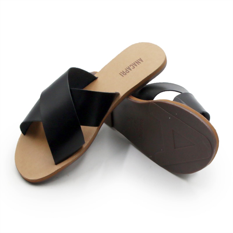 FEMININO RASTEIRA CHINELO ANA CAPRI  C300140004 PRETO.