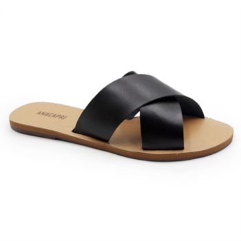 FEMININO RASTEIRA CHINELO ANA CAPRI  C300140004 PRETO.