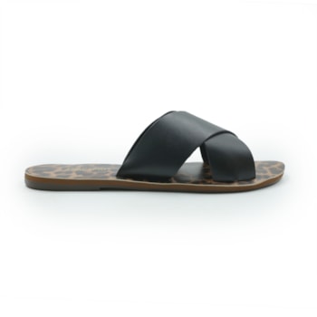 FEMININO RASTEIRA CHINELO ANA CAPRI C30014000400254 PTO/ONCA