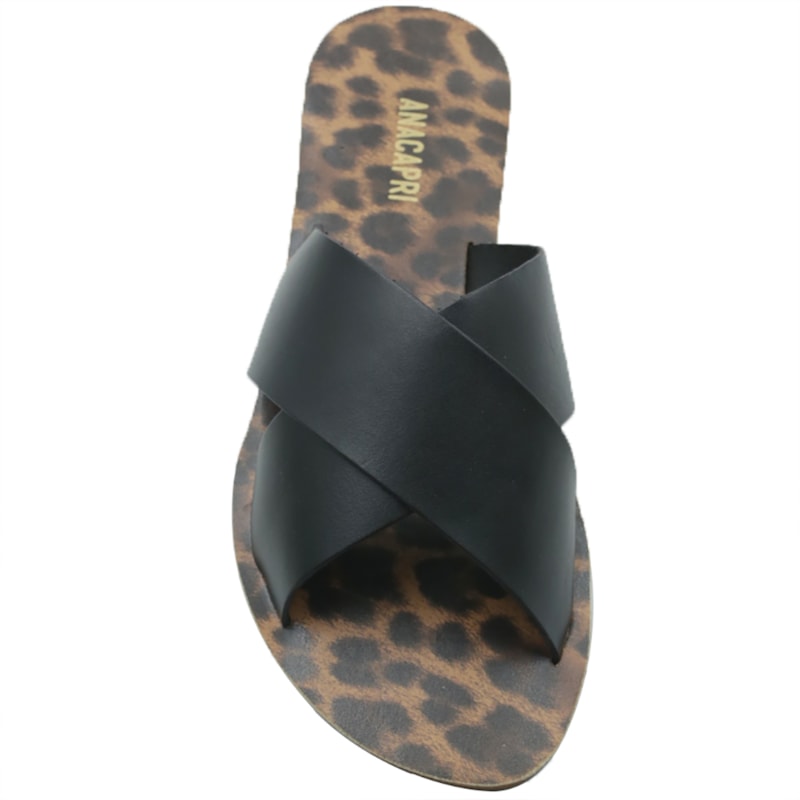 FEMININO RASTEIRA CHINELO ANA CAPRI C30014000400254 PTO/ONCA
