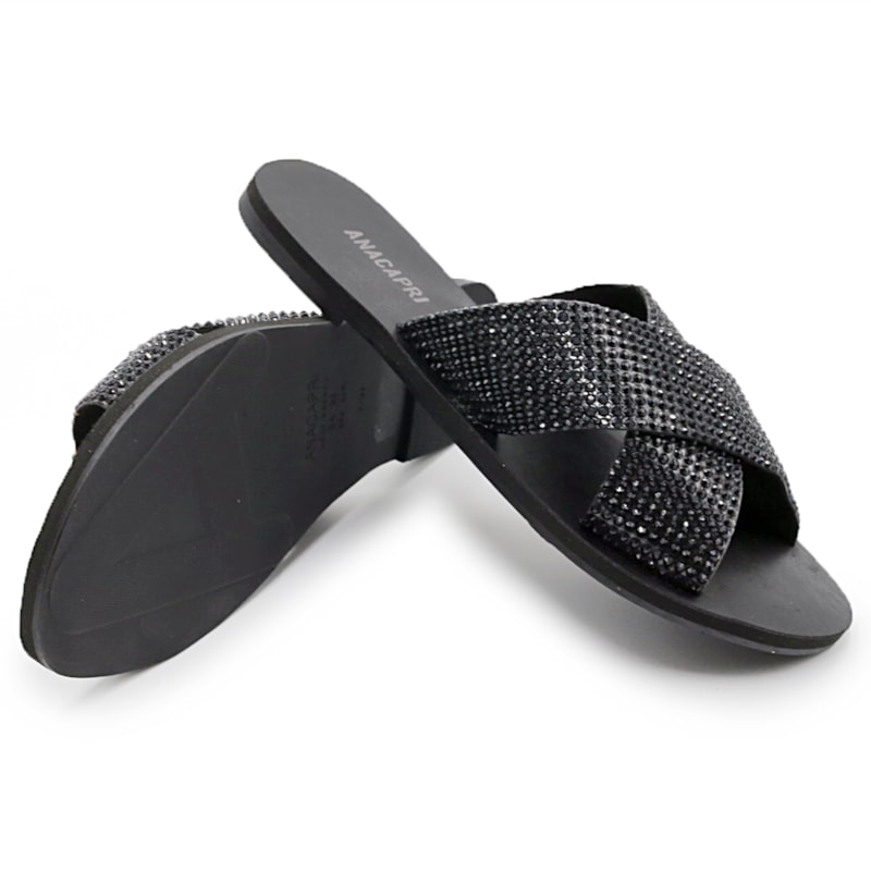 FEMININO RASTEIRA CHINELO ANA CAPRI C3001400550002 PRETO