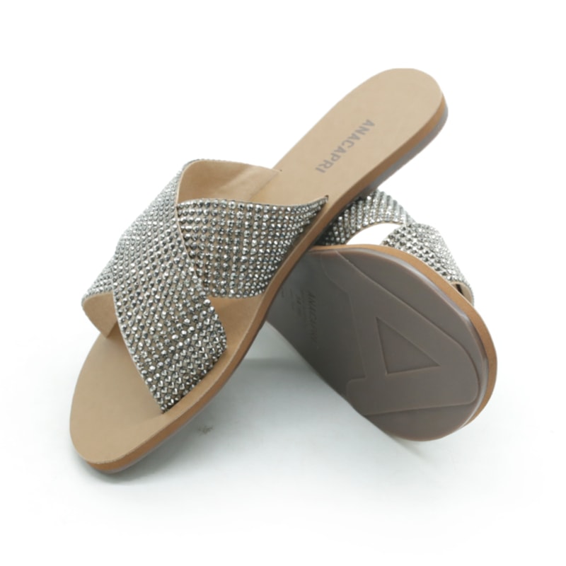 FEMININO RASTEIRA CHINELO ANA CAPRI C3001400550004 NEW NUDE