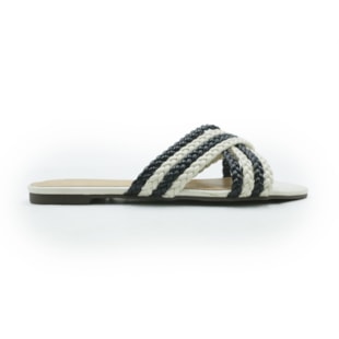 FEMININO RASTEIRA CHINELO ANA CAPRI C3029500800005 OFF PEROLA/PRETO