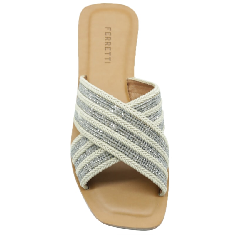 FEMININO RASTEIRA CHINELO FERRETTI 148B6 CRU ONIX