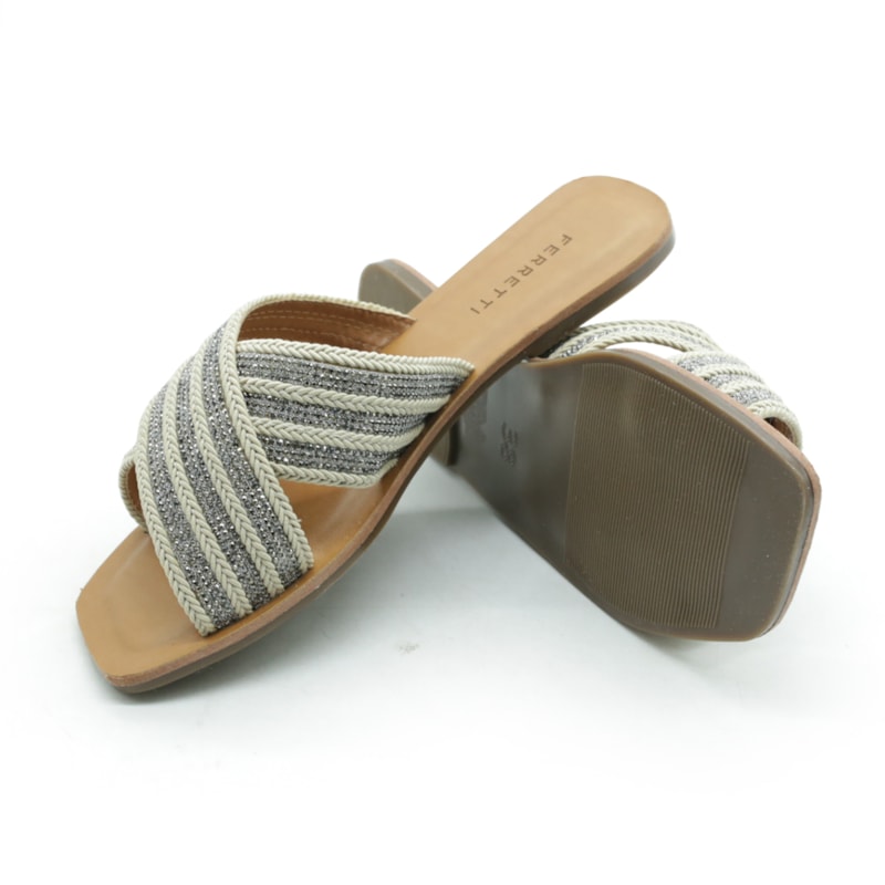 FEMININO RASTEIRA CHINELO FERRETTI 148B6 CRU ONIX