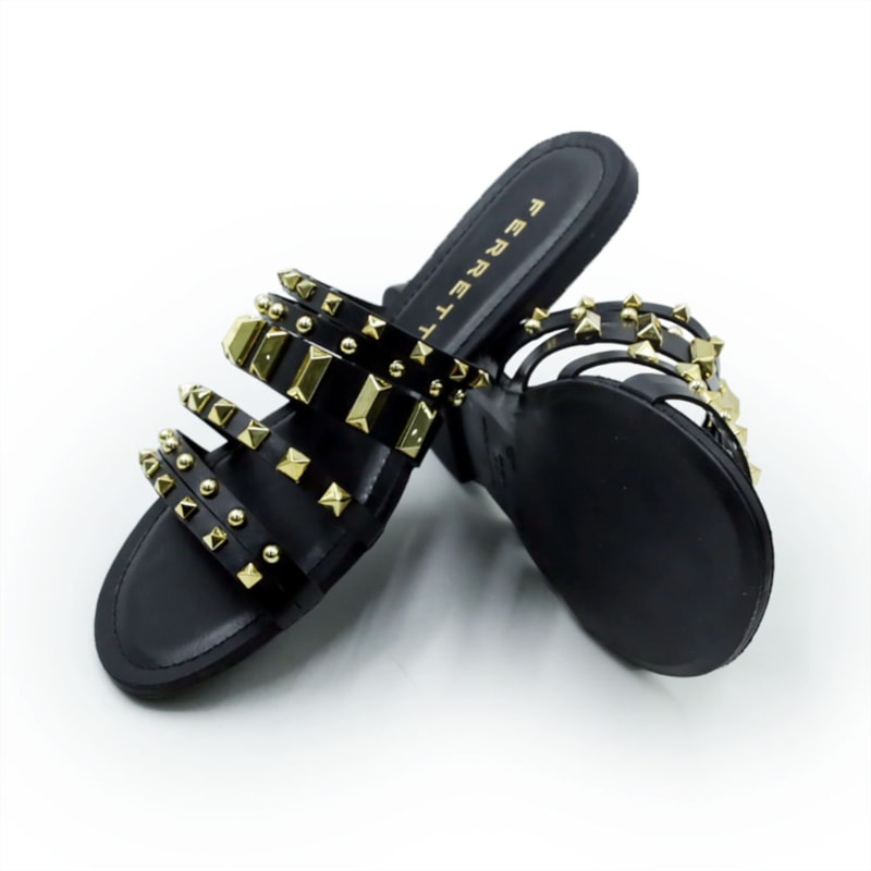 FEMININO RASTEIRA CHINELO FERRETTI 1937893 MADRI PRETO