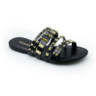 FEMININO RASTEIRA CHINELO FERRETTI 1937893 MADRI PRETO