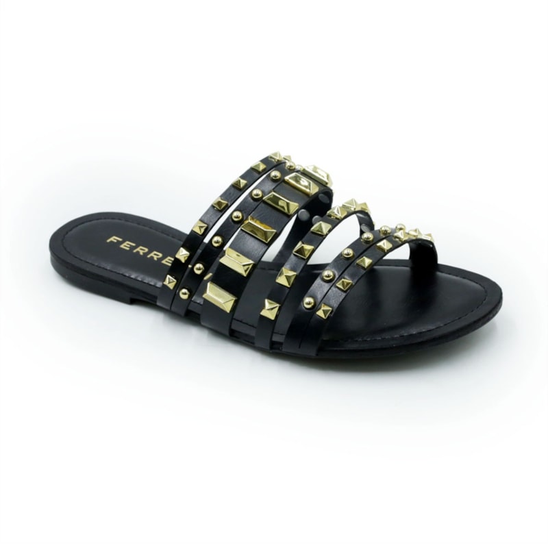 FEMININO RASTEIRA CHINELO FERRETTI 1937893 MADRI PRETO