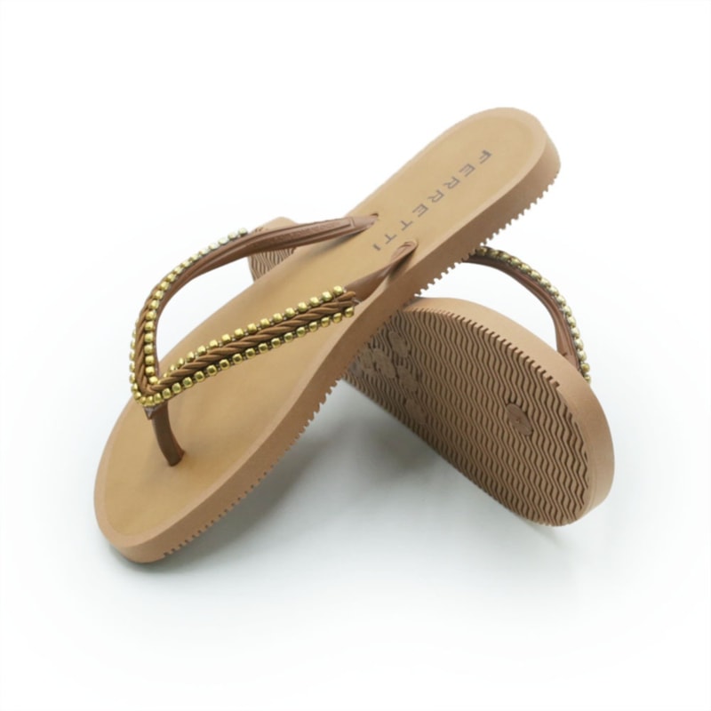 FEMININO RASTEIRA CHINELO FERRETTI 24170 CARAMELO