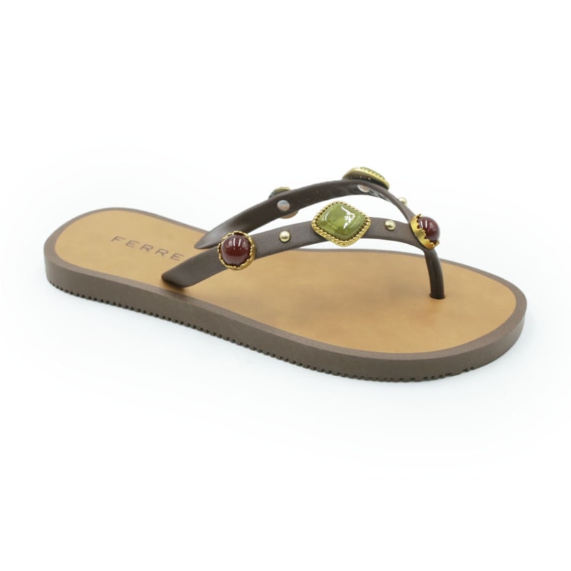 FEMININO RASTEIRA CHINELO FERRETTI  24190 CAF?