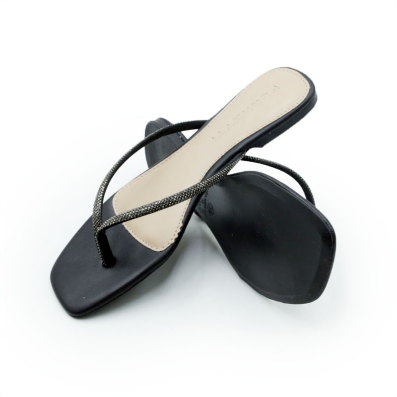 FEMININO RASTEIRA CHINELO FERRETTI  31338 MESTICO PRETO GRAFITE