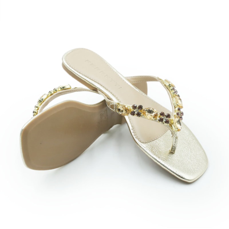 FEMININO RASTEIRA CHINELO FERRETTI  31445V2 MEDINA OURO LIGHT