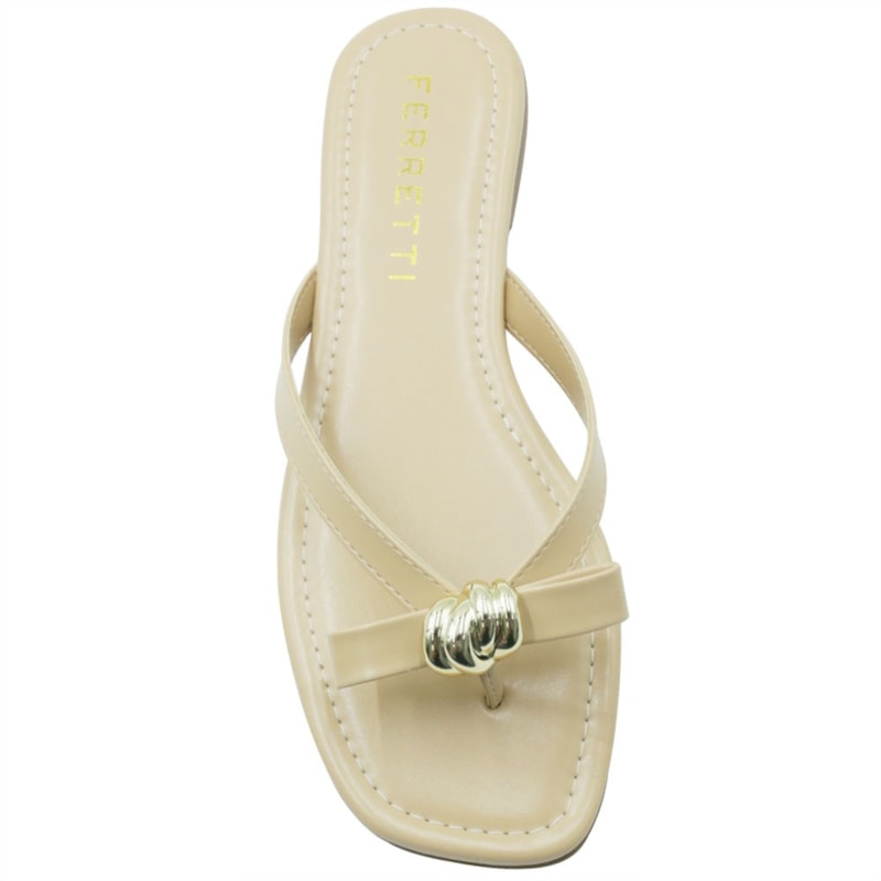 FEMININO RASTEIRA CHINELO FERRETTI 530112826 INTENSE LATTE