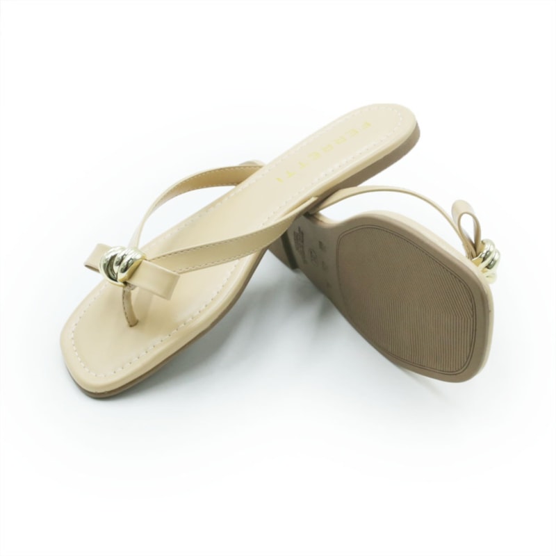 FEMININO RASTEIRA CHINELO FERRETTI 530112826 INTENSE LATTE