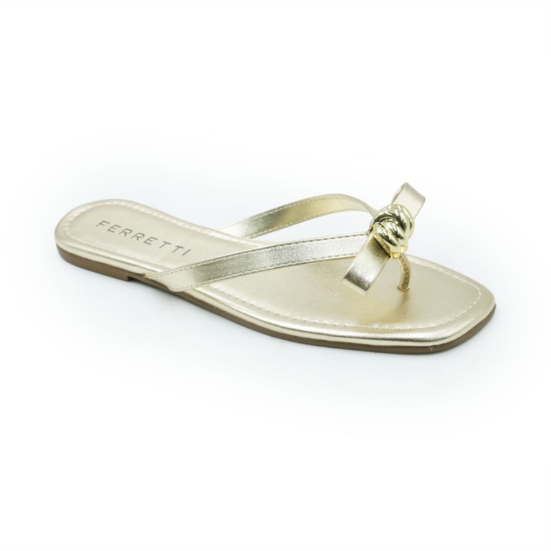 FEMININO RASTEIRA CHINELO FERRETTI 530112826 PRIME OURO
