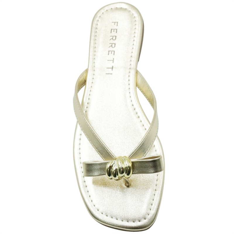 FEMININO RASTEIRA CHINELO FERRETTI 530112826 PRIME OURO