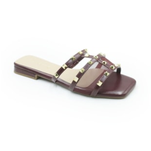 FEMININO RASTEIRA CHINELO FERRETTI 669121204 INTENSE MARSALA