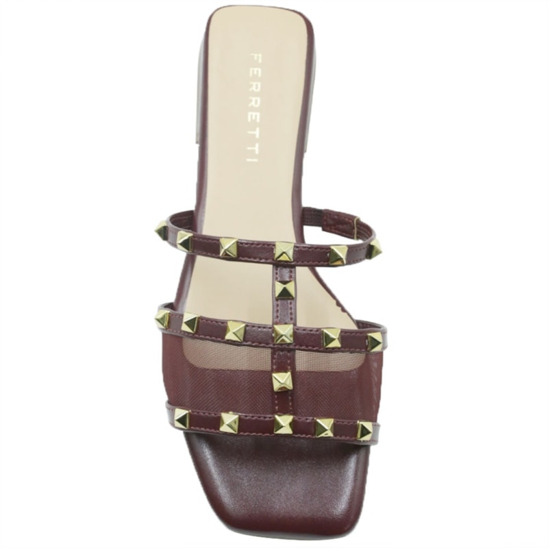 FEMININO RASTEIRA CHINELO FERRETTI 669121204 INTENSE MARSALA