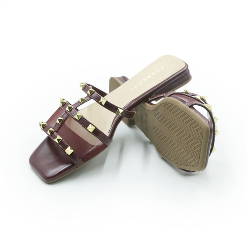 FEMININO RASTEIRA CHINELO FERRETTI 669121204 INTENSE MARSALA