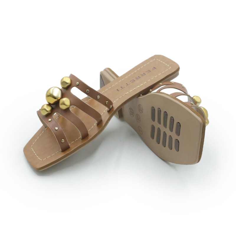 FEMININO RASTEIRA CHINELO FERRETTI  82239000 CARAMELO