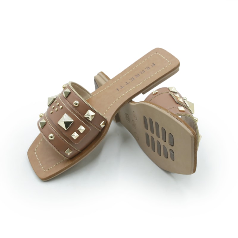 FEMININO RASTEIRA CHINELO FERRETTI  82379000 CARAMELO