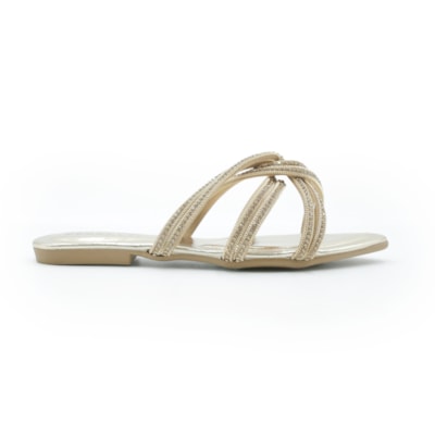 FEMININO RASTEIRA CHINELO FERRETTI  GF125 OURO CHAMPAGNE