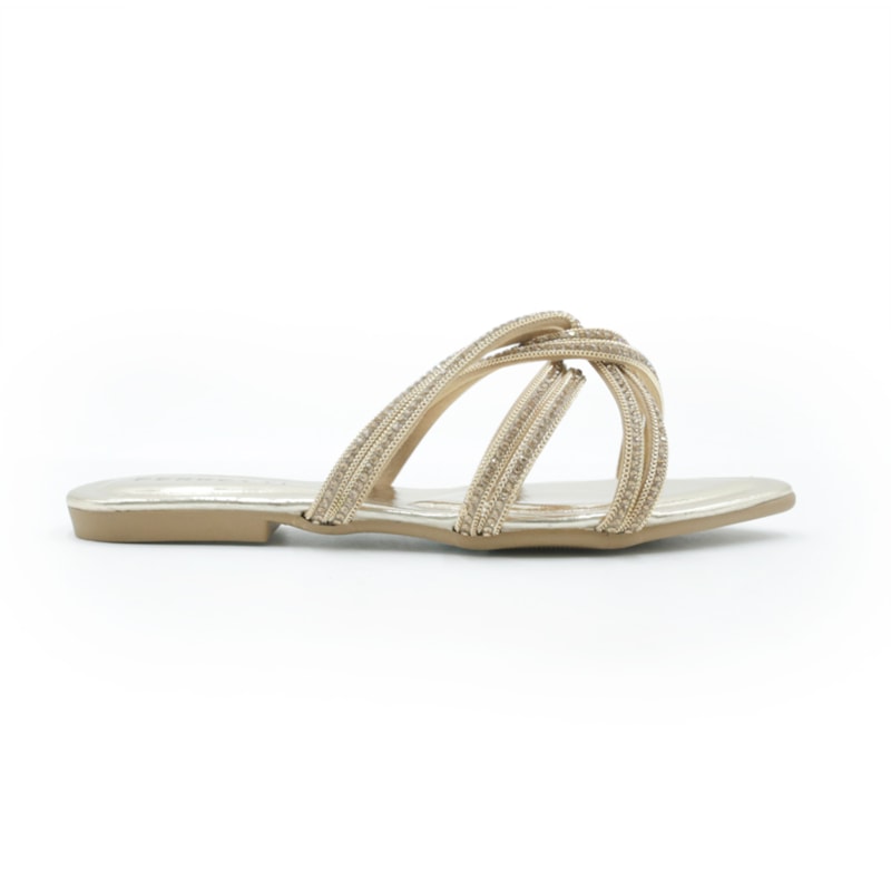 FEMININO RASTEIRA CHINELO FERRETTI  GF125 OURO CHAMPAGNE