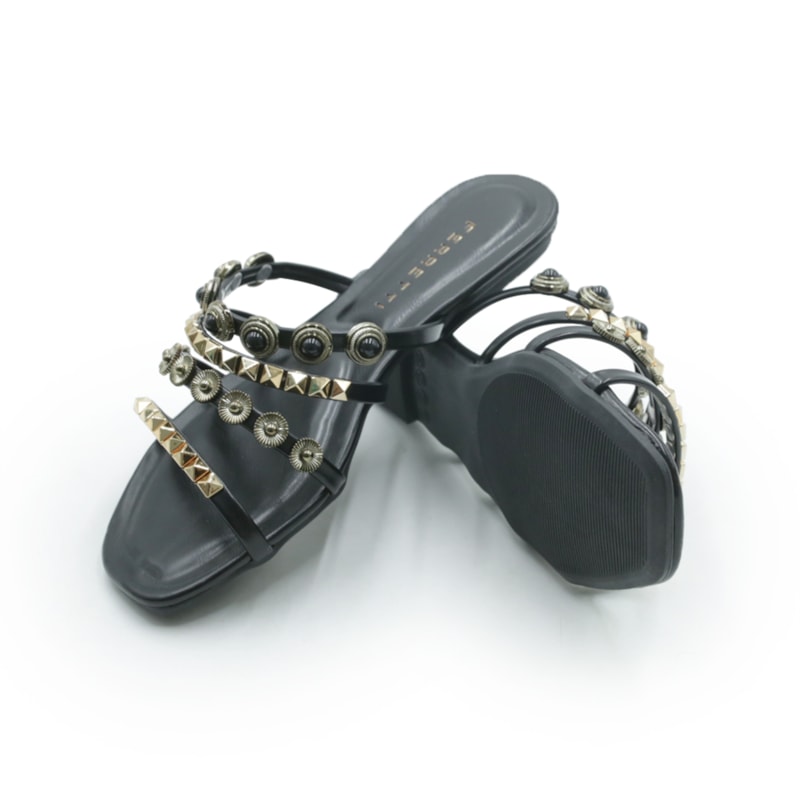 FEMININO RASTEIRA CHINELO FERRETTI  Q128 PRETO