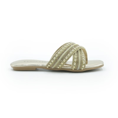 FEMININO RASTEIRA CHINELO FERRETTI  Q135 CHAMPAGNE