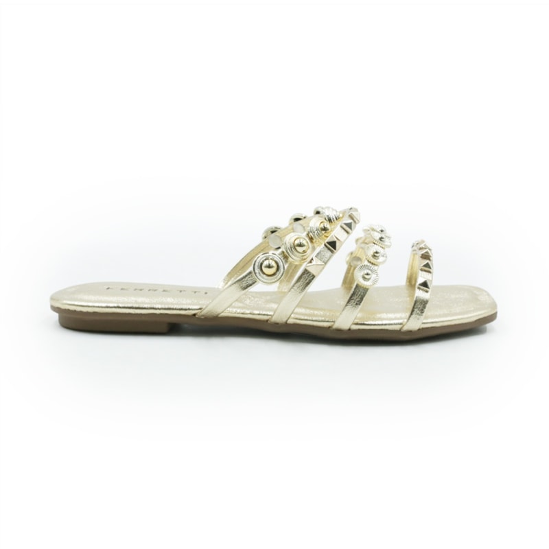 FEMININO RASTEIRA CHINELO FERRETTI Q266 CHAMPAGNE