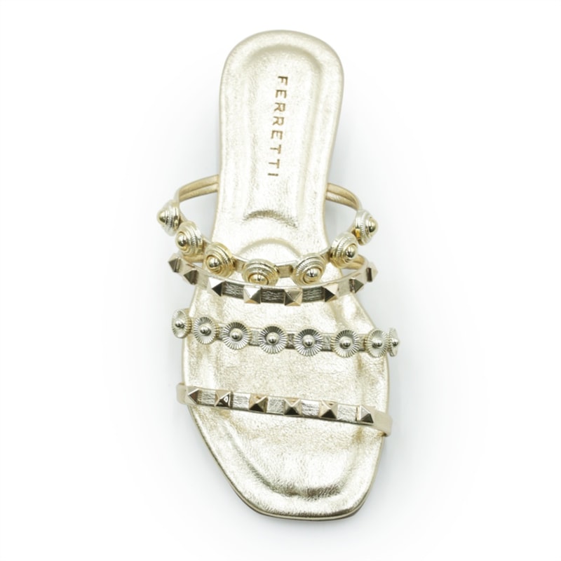 FEMININO RASTEIRA CHINELO FERRETTI Q266 CHAMPAGNE