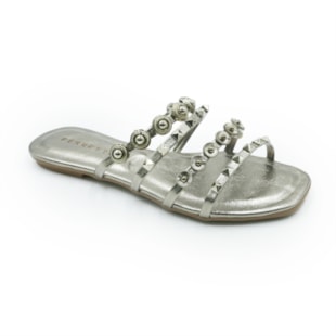 FEMININO RASTEIRA CHINELO FERRETTI Q266 PEWTER