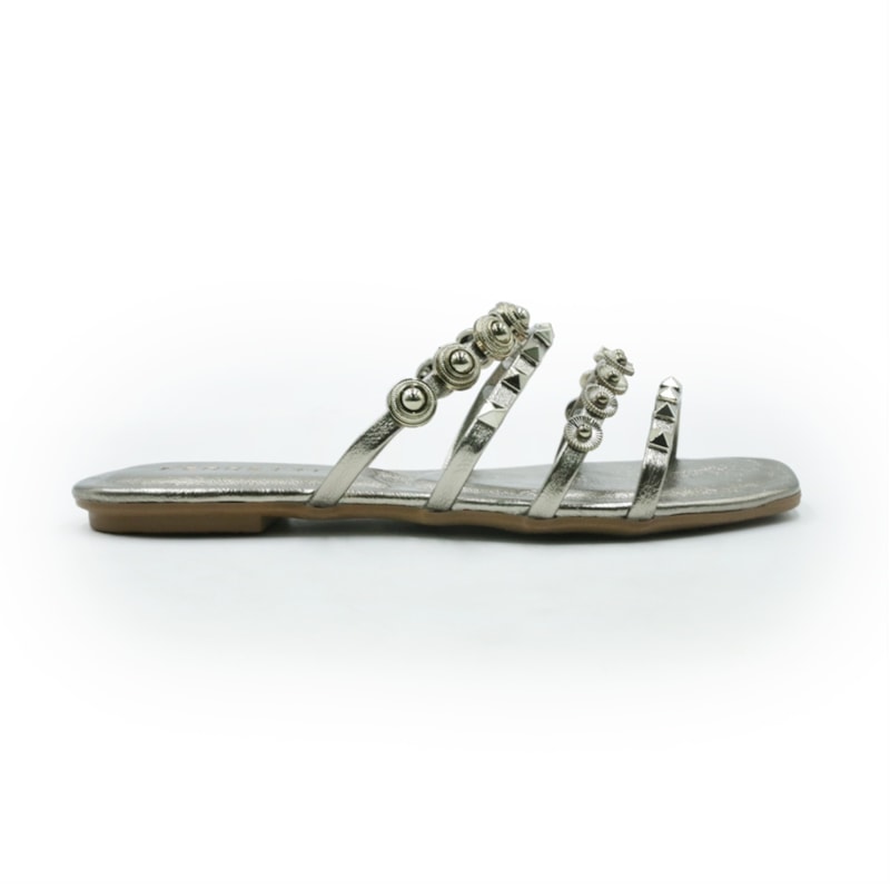 FEMININO RASTEIRA CHINELO FERRETTI Q266 PEWTER