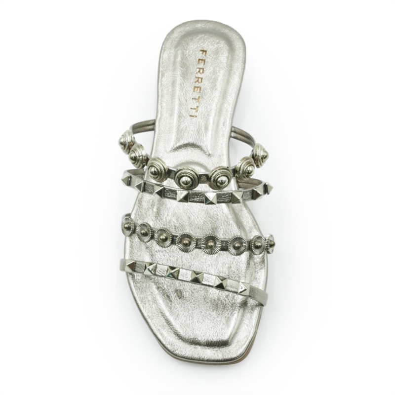 FEMININO RASTEIRA CHINELO FERRETTI Q266 PEWTER