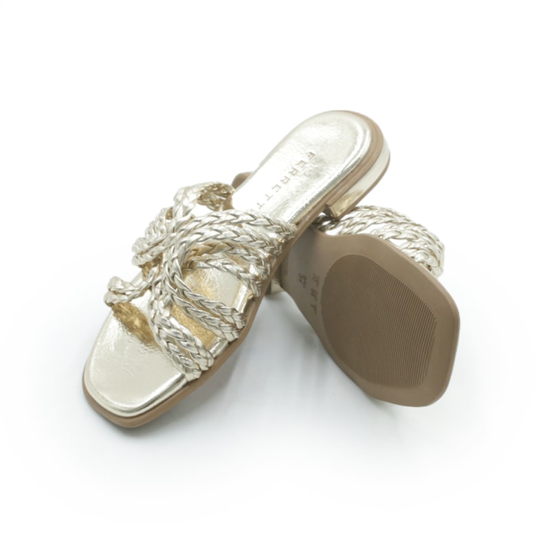 FEMININO RASTEIRA CHINELO FERRETTI  SF162 CHAMPAGNE