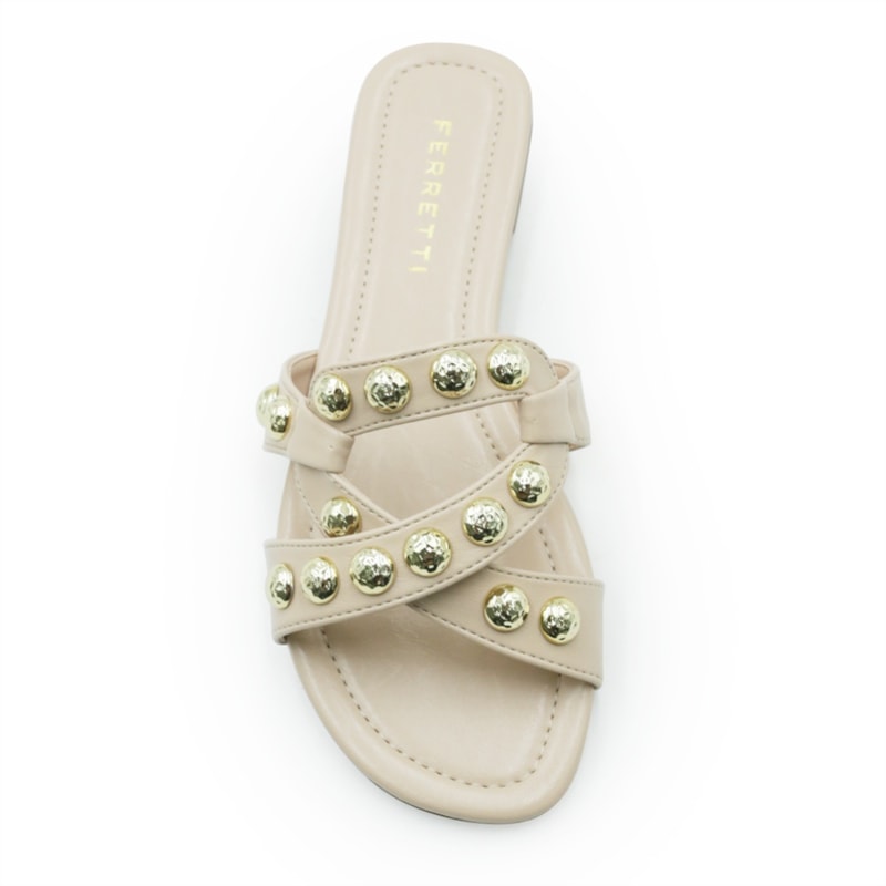 FEMININO RASTEIRA CHINELO FERRETTI Z622028115 GRANITE AMENDOA