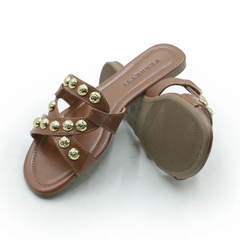 FEMININO RASTEIRA CHINELO FERRETTI Z622028115 INTENSE CARAMELO