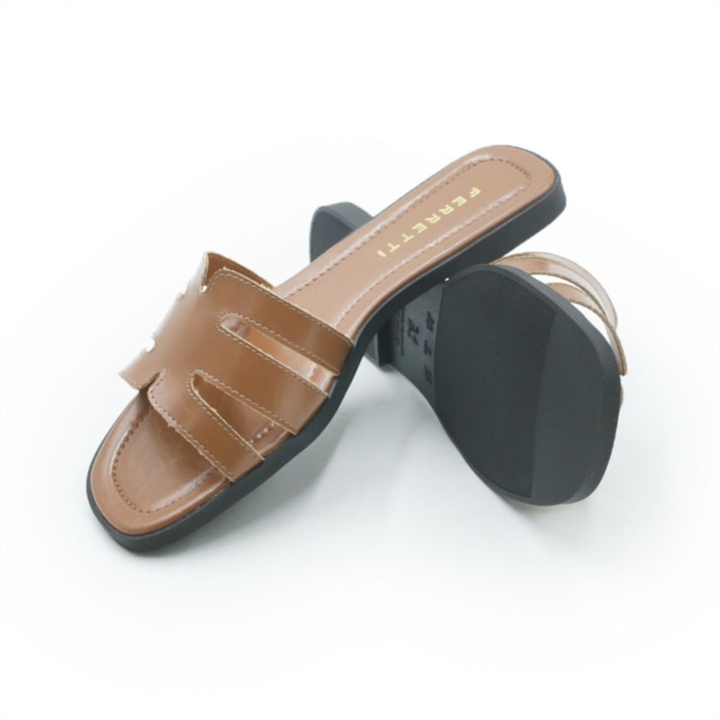 FEMININO RASTEIRA CHINELO FERRETTI Z667229185 GRANITE CARAMELO