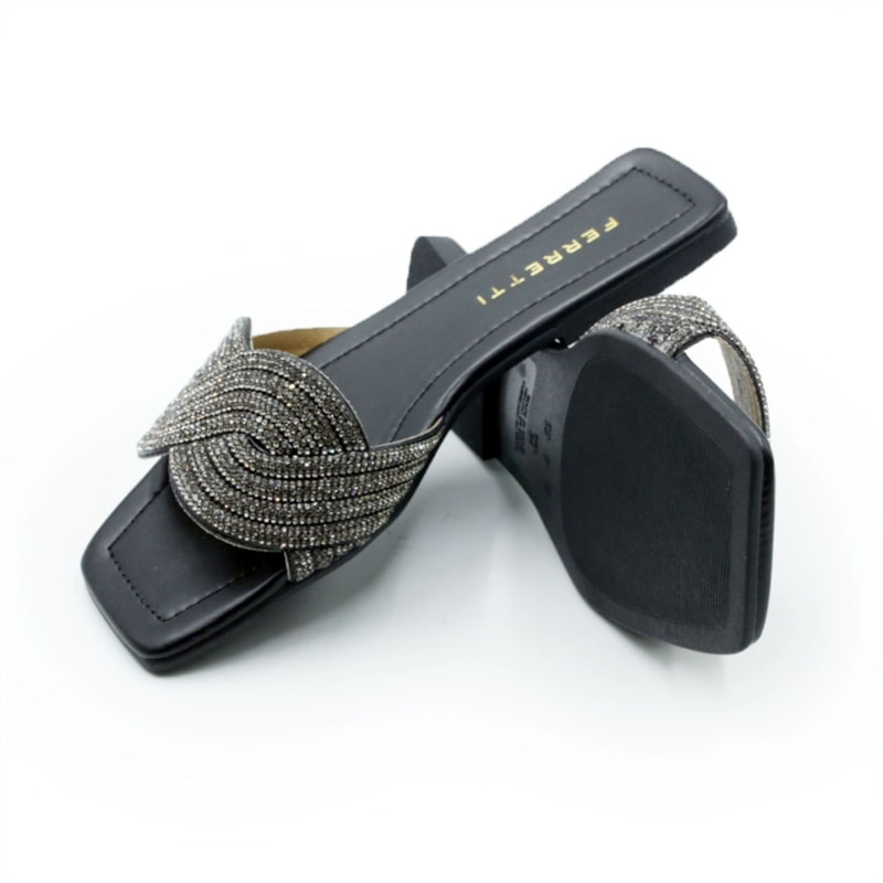 FEMININO RASTEIRA CHINELO FERRETTI Z694630815 PRETO