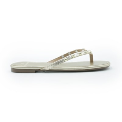 FEMININO RASTEIRA CHINELO LA FEMME 463706673 OURO