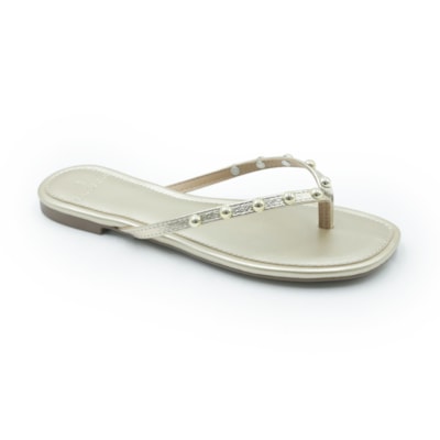FEMININO RASTEIRA CHINELO LA FEMME 463706673 OURO