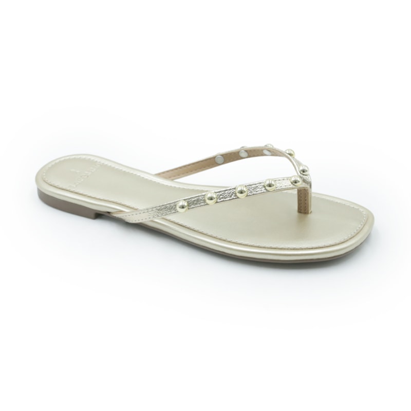 FEMININO RASTEIRA CHINELO LA FEMME 463706673 OURO